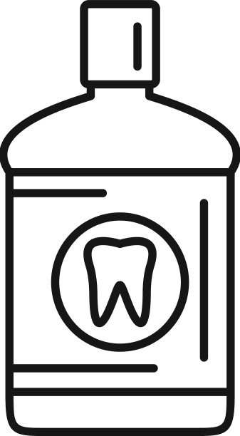 漱口水产品图标轮廓图片下载