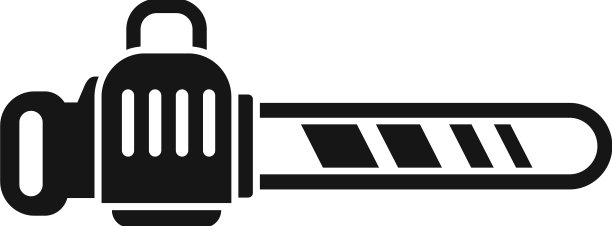 电锯机图标简单功率图片下载