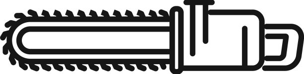 电动电锯图标轮廓电动工具图片下载