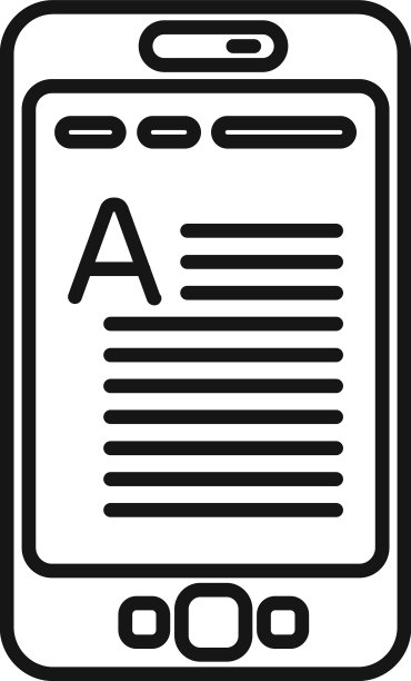 打开的电子书图标轮廓：数字教育图片下载