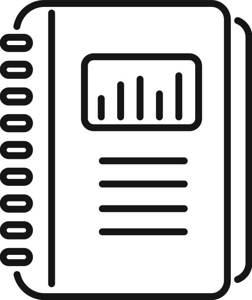 报告图标轮廓商务文档图片下载