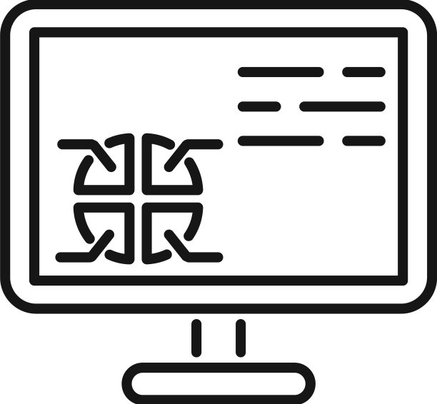 电脑报告图标轮廓商务图片下载