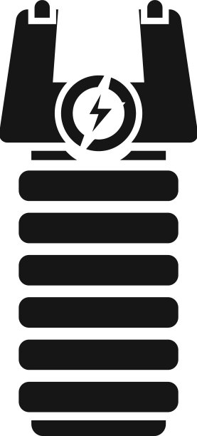 电击枪法律图标，简约警察电击枪图片下载