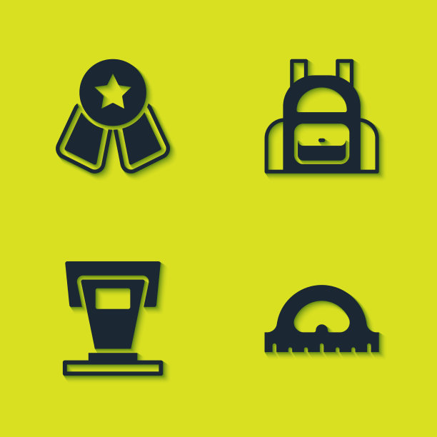 设置奖牌与明星量角器网格舞台站图片下载