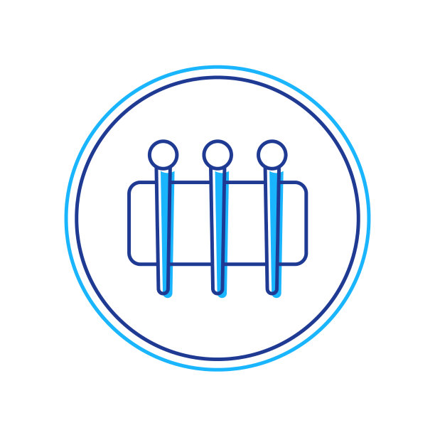 填充轮廓针为缝纫图标孤立上图片下载