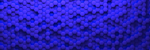 六边形的背景。蜂巢的几何结构。三维可视化图片下载