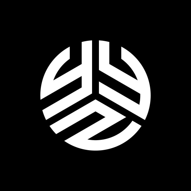 YYZ字母标志设计，黑色背景图片下载