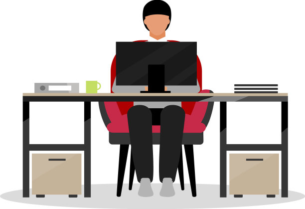 办事人员平淡无奇，色彩单调图片下载