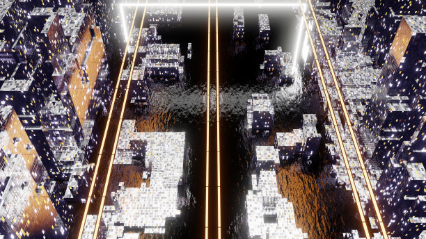 黑夜城市街图片下载