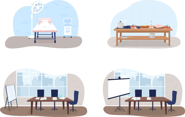 研讨会2d网页横幅海报集图片下载