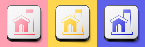 等距的铁匠车间内部图标孤立图片下载