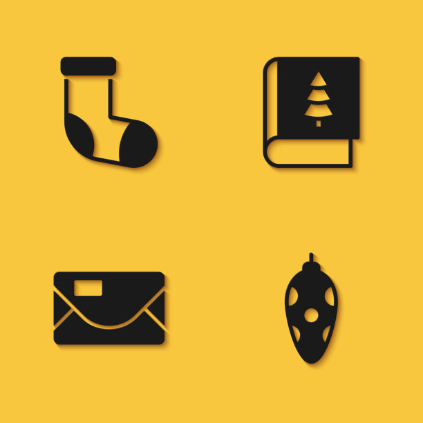 设置圣诞袜玩具信封和书图片下载