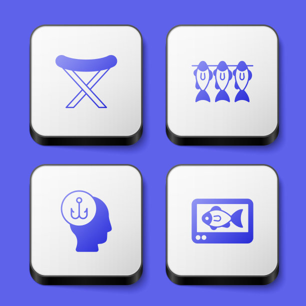 设置野营折叠椅晒干鱼渔民图片下载