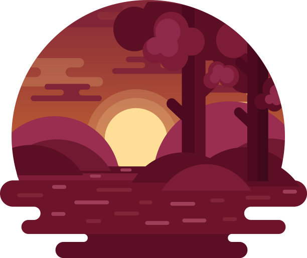 日落的观点图片下载