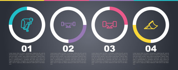 设置线滑板头盔轮和公园图片下载