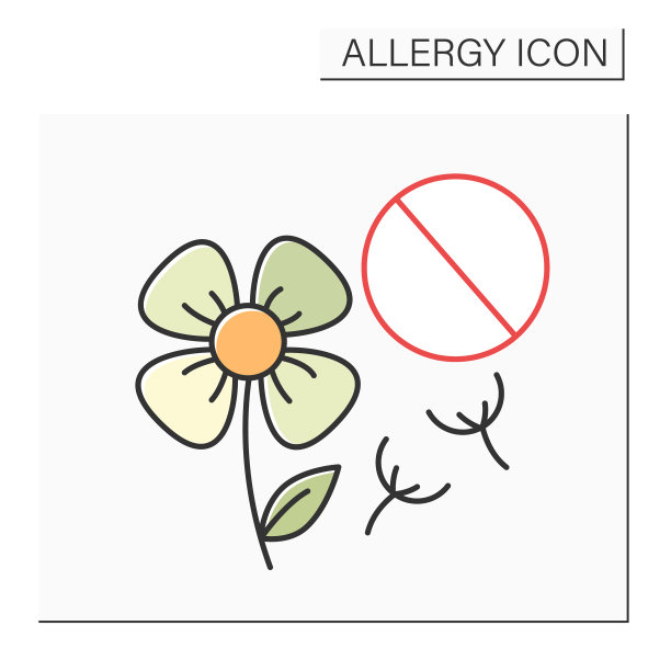 春季过敏颜色图标图片下载