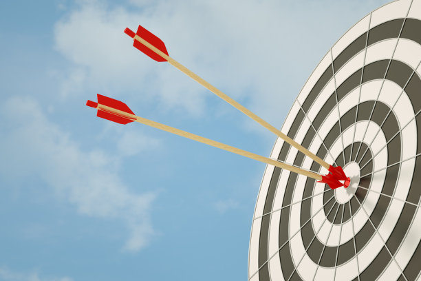 目标，镖在靶心图片下载