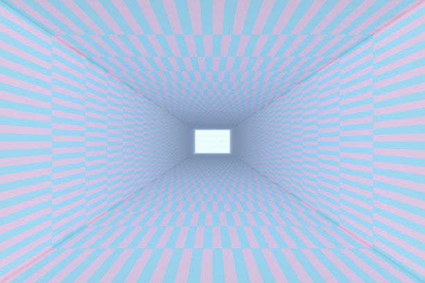 三维渲染，抽象的城市背景，空走廊，房间，混凝土墙，照明隧道，阳光，日光，光和阴影图片下载