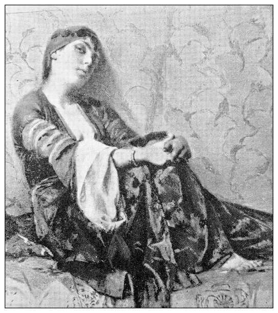 古色古香的君士坦丁堡(伊斯坦布尔)旅行照片:女人图片下载