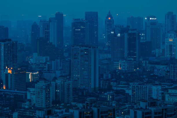 夜半成都城市天际线图片下载