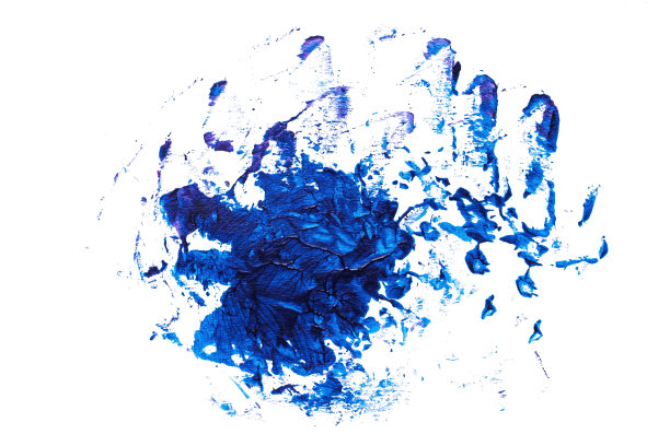 抽象丙烯酸水彩油漆刷笔触纹理孤立在白色背景的标志和横幅。设计、创意和插图。图片下载