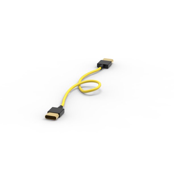 USB线ICON的3d渲染隔离清晰的背景图片下载