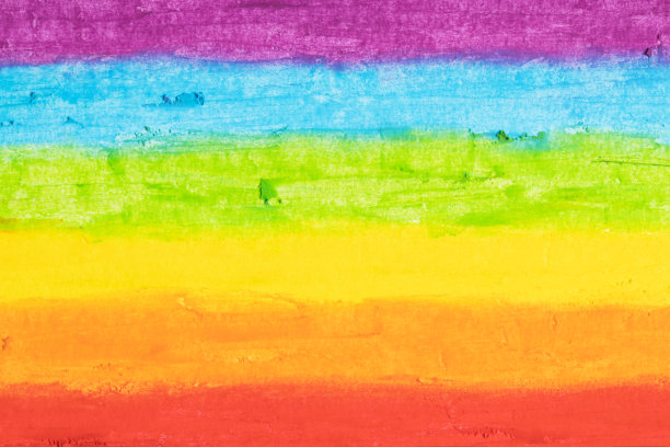 简单绘制彩虹色背景图片下载