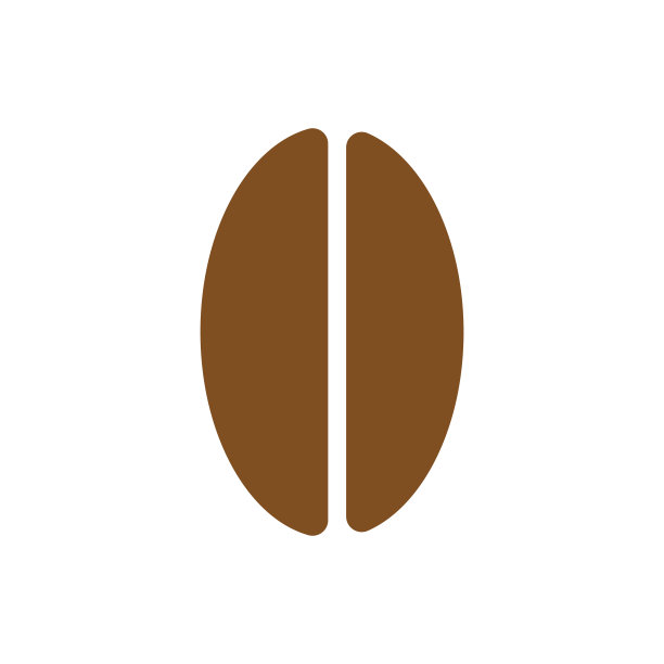 棕色咖啡豆的图标。咖啡原料。向量。图片下载