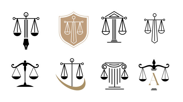 法律、金融、律师和企业标识设计。豪华、典雅的现代概念设计图片下载