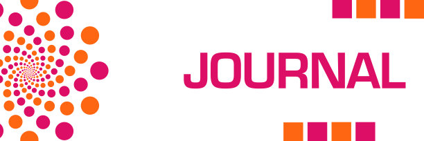 杂志粉红橙点水平图片下载