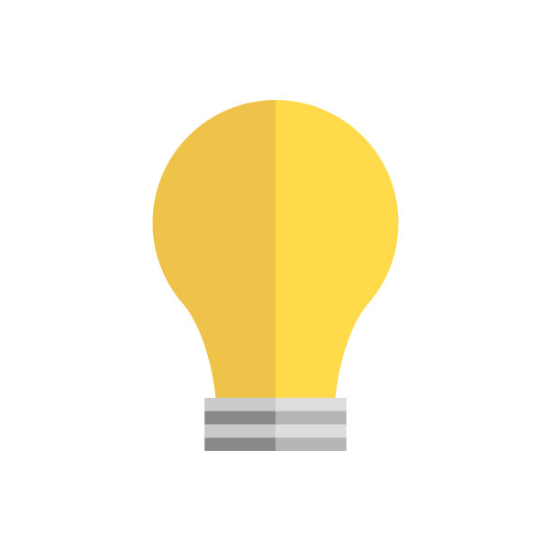 现代灯泡图标。向量。图片下载