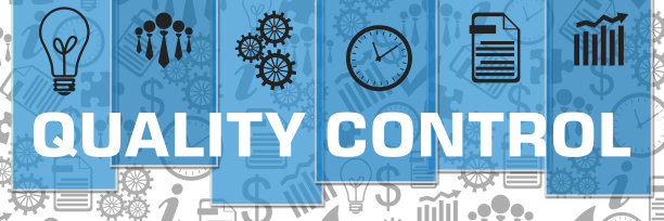 质量控制商业符号灰色纹理蓝色条纹图片下载