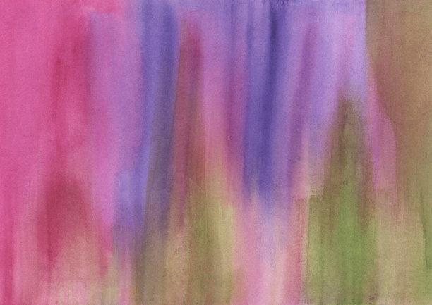 水彩多色背景。粉红色，绿色和紫色的抽象背景图片下载