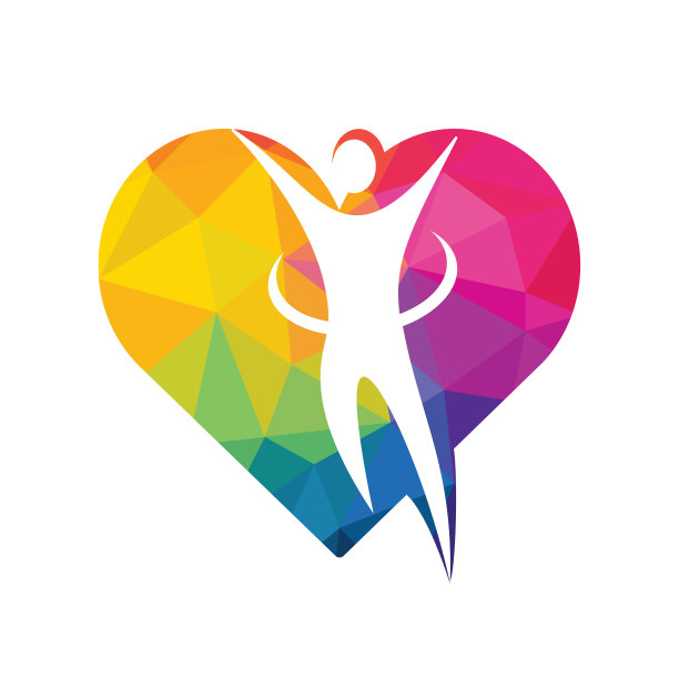 创意关怀理念标志设计。瑜伽、水疗、禅宗徽标概念。图片下载