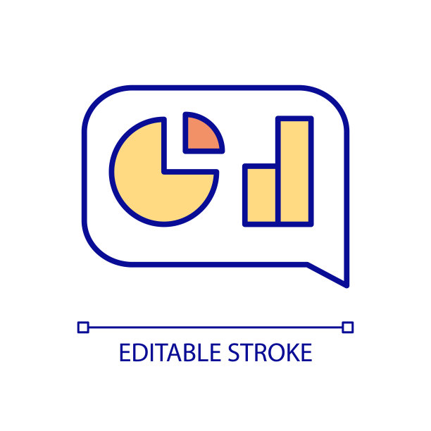 业务流程分析RGB颜色图标。讨论公司业绩。监控组织的进步。孤立的矢量图。简单的填充线绘制。可编辑的中风。使用Arial字体图片下载