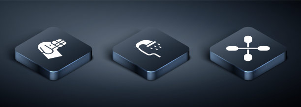 在口吻处设置等距狗，耳朵处设置棉签和宠物淋浴图标。向量图片下载