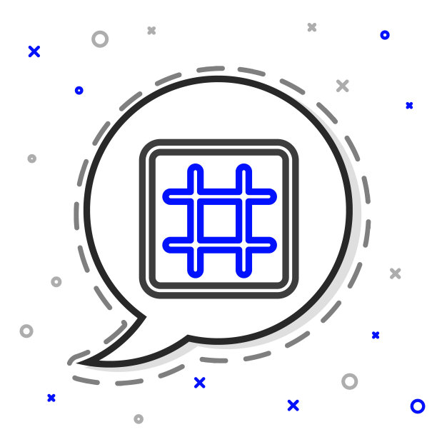 线华夫饼图标孤立在白色背景。色彩斑斓的轮廓的概念。向量图片下载