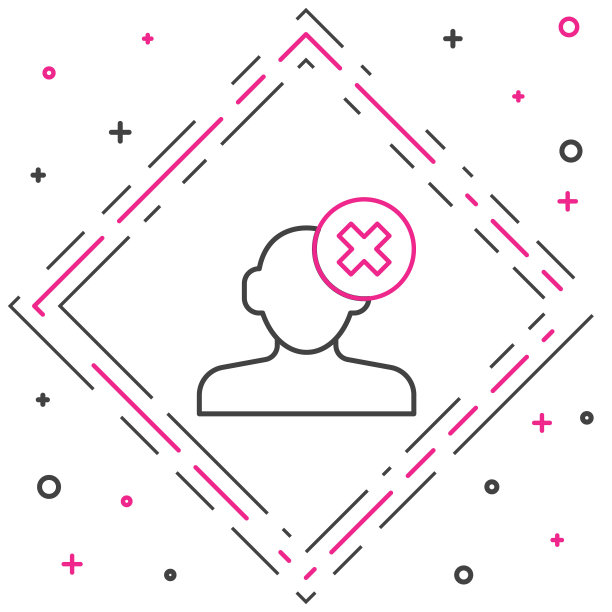 解决心理图标孤立在白色背景上的问题。心理健康治疗。色彩斑斓的轮廓的概念。向量图片下载