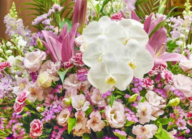 色彩斑斓的插花图片下载