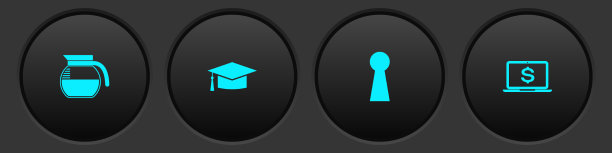 设置咖啡壶毕业帽锁孔和笔记本电脑图片下载