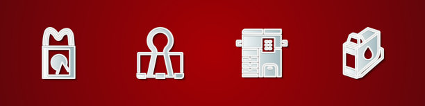 设置纸购物袋装订夹夹复印机图片下载