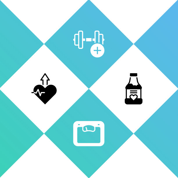 设置心跳增加浴室秤哑铃图片下载