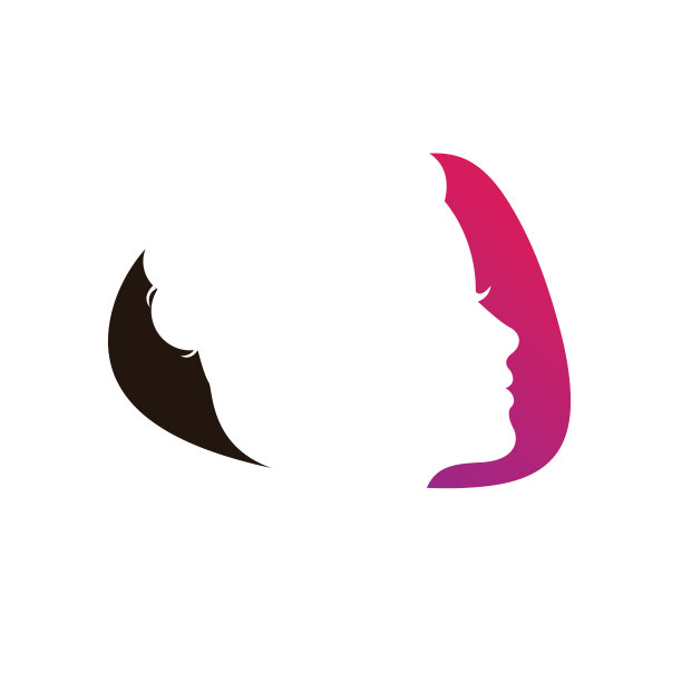 美标志设计。矢量标识设计美容美发美容化妆品。图片下载