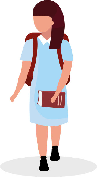 女生用书本半平色性格图片下载