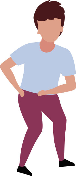 男孩随着音乐翩翩起舞半平色性格图片下载