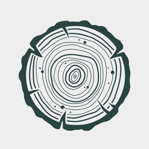 木工木环木伐木工标志图片下载