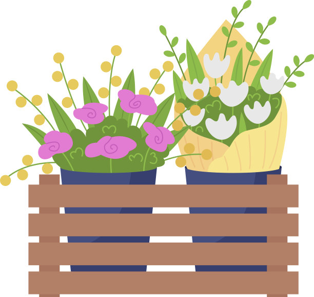 花亭半平彩色对象图片下载