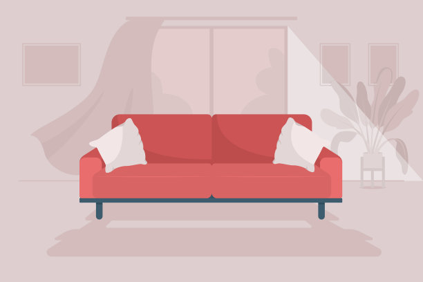 舒适的客厅平面颜色图片下载