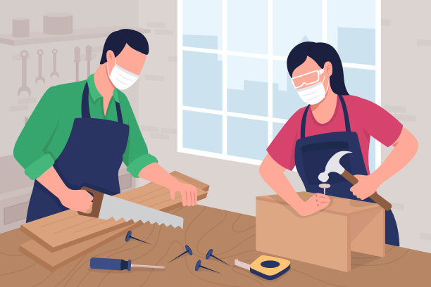 木工车间平面颜色图片下载