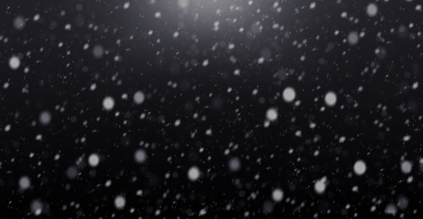 飘落的雪在黑色背景股票插图图片下载